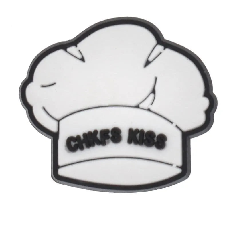 Chefs Kiss Toque Hat Cooking Shoe Charm