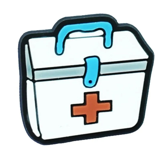 First Aid Box Medical Care Shoe Charm