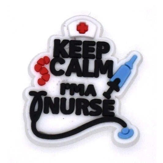 Keep Calm Sign Medical Care Shoe Charm