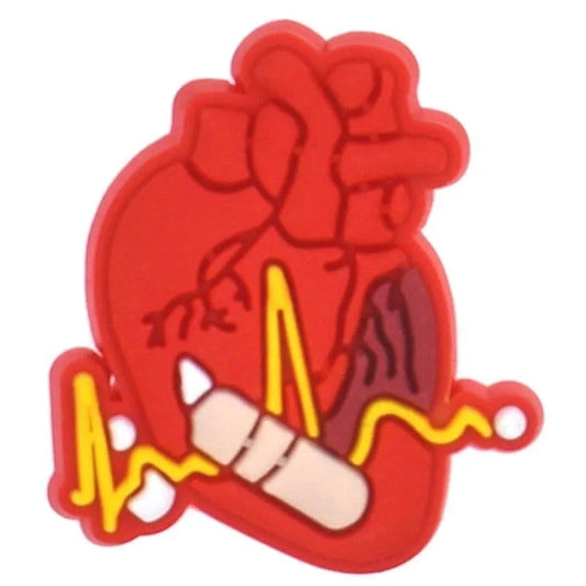 Heart Monitor Medical Care Shoe Charm