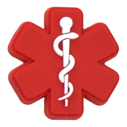 Caduceus Aid Medical Care Shoe Charm