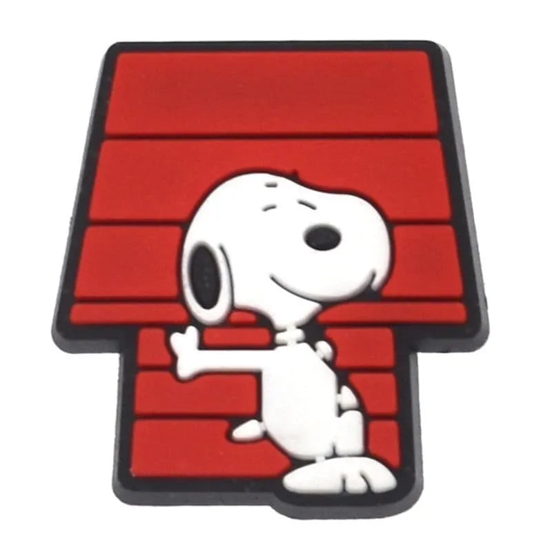 Snoopy Leaning Against Doghouse Shoe Charm