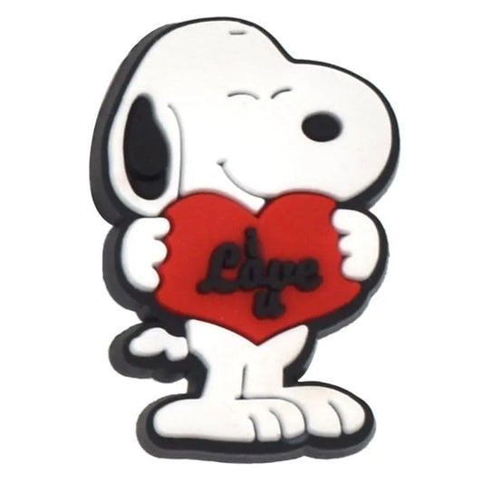 I Love U Snoopy Shoe Charm
