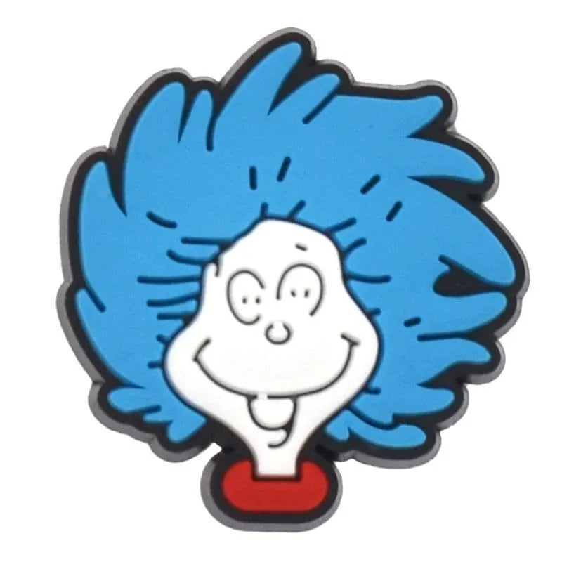 Spikey Blue Hair Snoopy Shoe Charm