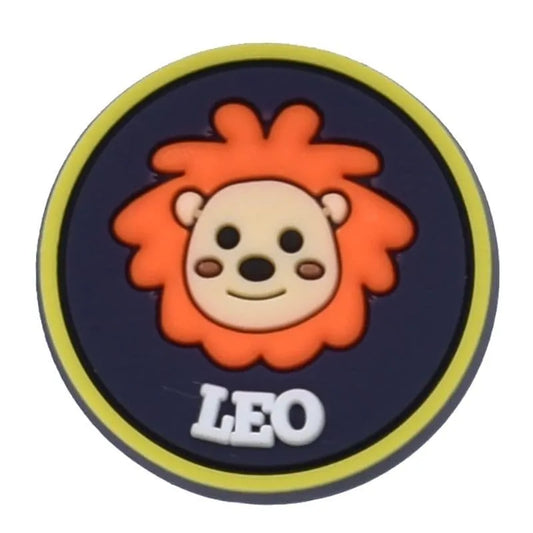 Leo Round Badge Sign Logo Astrology Shoe Charm