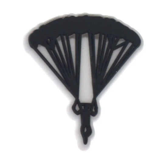 Parachute Silouette Skydiving Shoe Charm