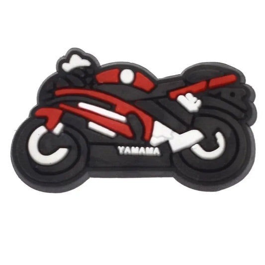 Motorbike Red Tank Shoe Charm