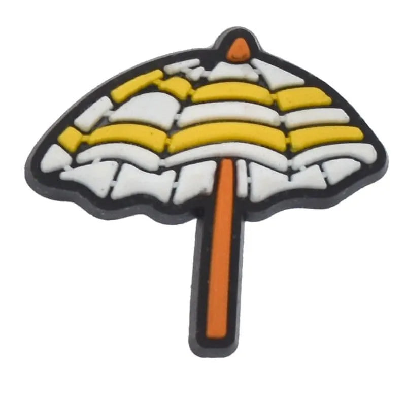 Beach Sunshade Summertime Shoe Charm