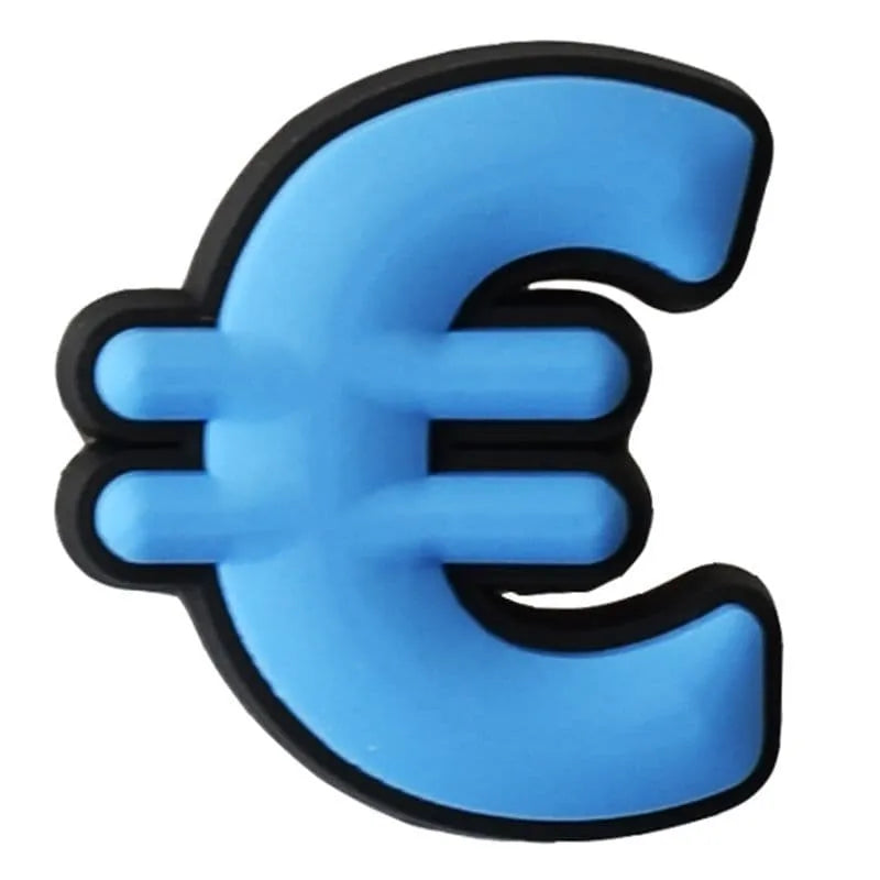 Euro Symbol Money Shoe Charm