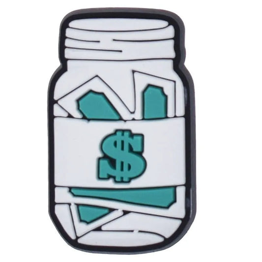 Jar Of Cash Money Shoe Charm