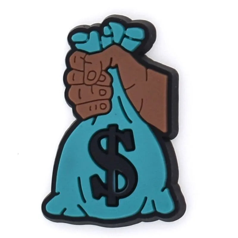 Coins In Bag Money Shoe Charm