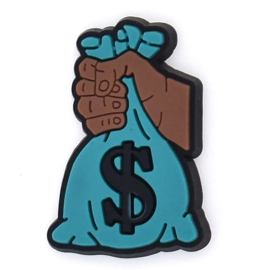 Coins In Bag Money Shoe Charm
