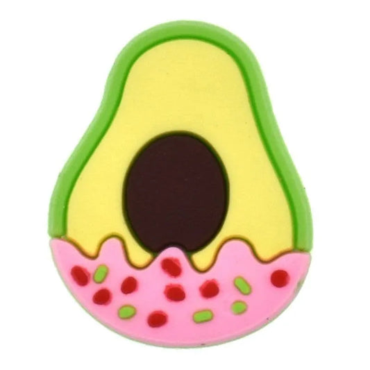 Iced Avocado Shoe Charm