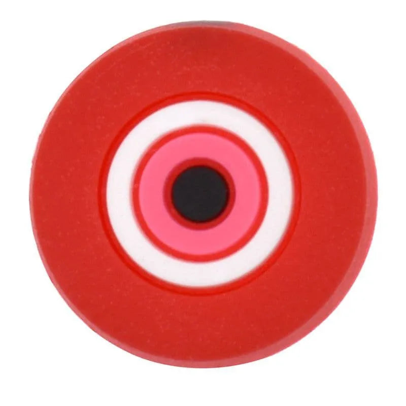 Round Red/Pink Evil Eye Shoe Charm