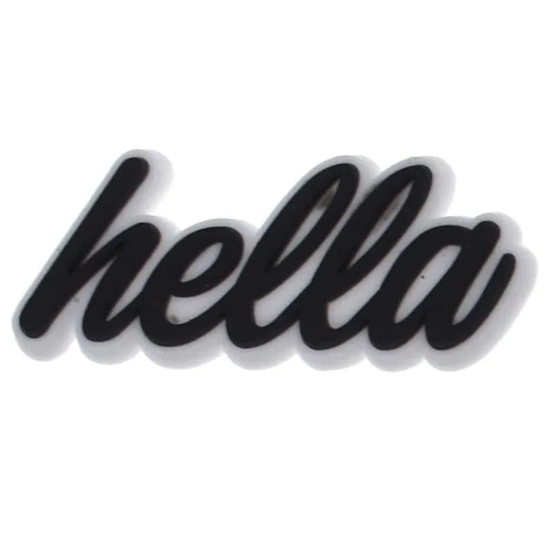 Hella In Black Shoe Charm