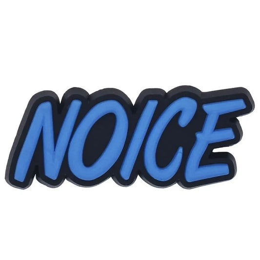 Noice Blue On Black Shoe Charm