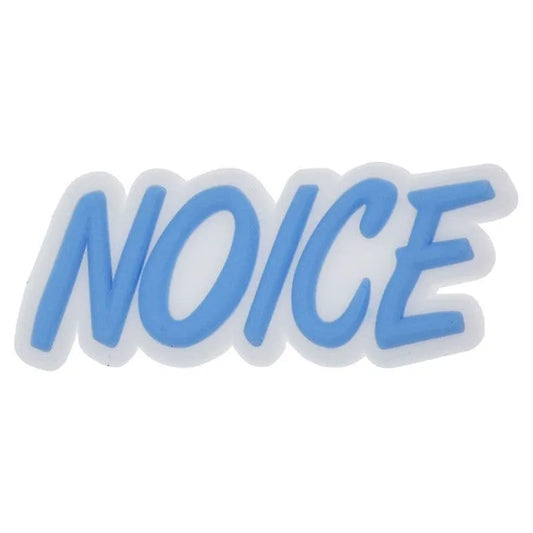 Noice Blue On White Shoe Charm
