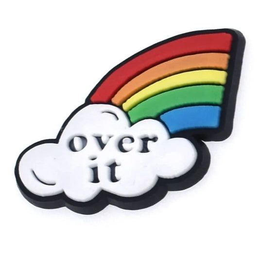 Over It Rainbow Shoe Charm