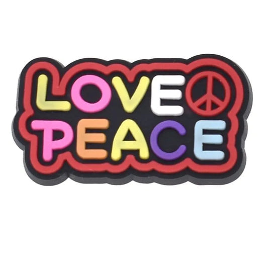 Love Peace Shoe Charm