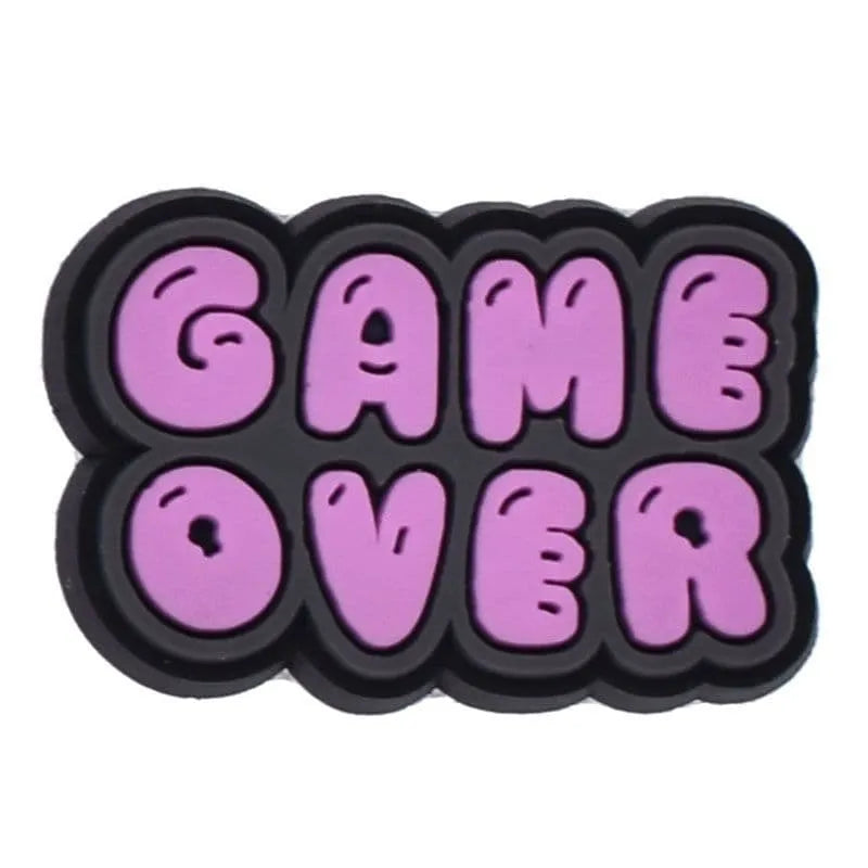 Game Over Shoe Charm