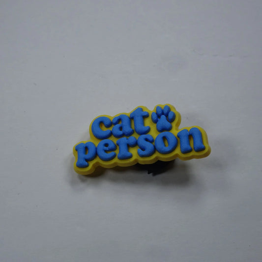 Cat Person Shoe Charm