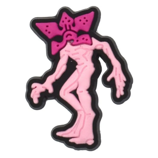 Demogorgan Pink Petals Stranger Things Shoe Charm