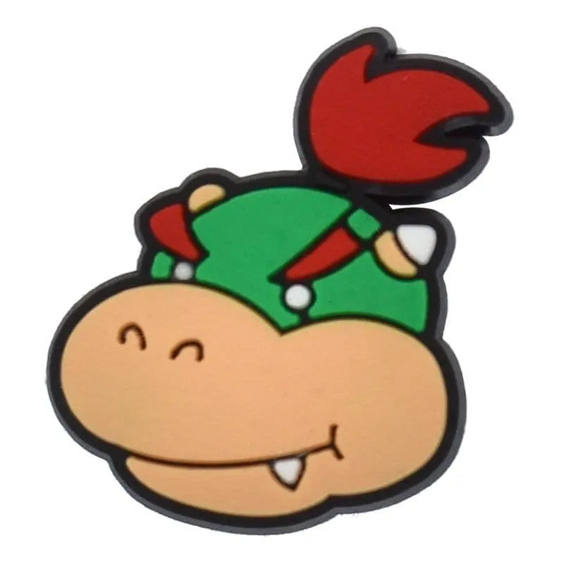 King Bowser Super Mario Shoe Charm