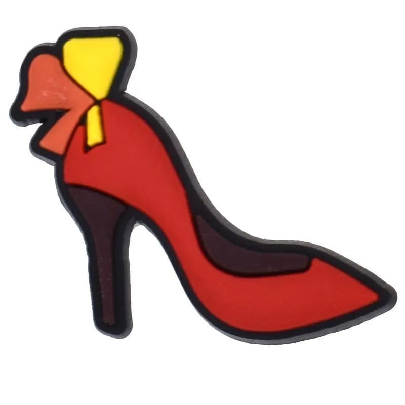 Red High Heel With Black Sole Shoe Charm