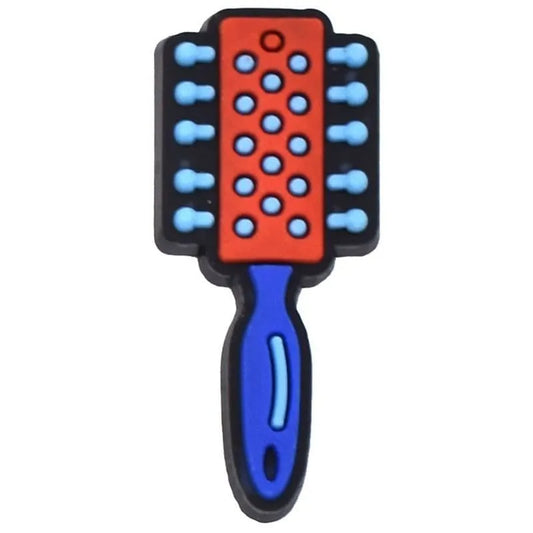 Hairbrush With Blue Handle Shoe Charm