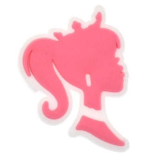 Pony Tail Barbie Silouette Shoe Charm