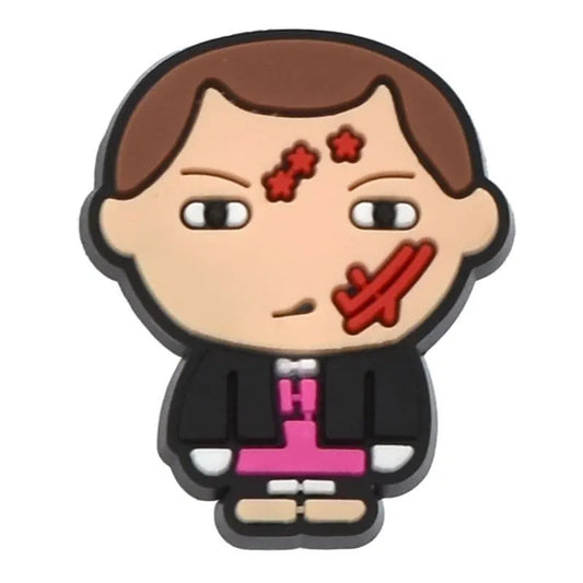 Eleven Standing With Face Stars Stranger Things Shoe Charm