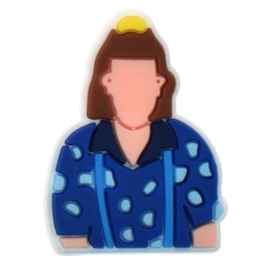 Eleven With Long Hair Stranger Things Shoe Charm