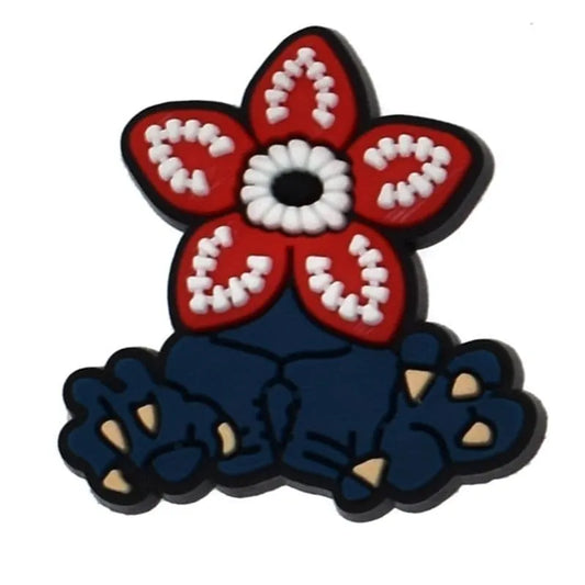 Demagorgan Claws Red Petals Stranger Things Shoe Charm