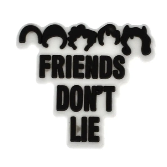 Friends Don'T Lie Hairstyle Images Sign Logo Stranger Things Shoe Charm