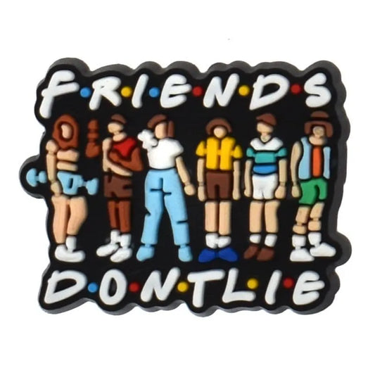 Friends Don'T Lie Party Gang Characters Stranger Things Shoe Charm