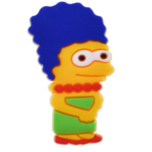 Big Blue Hair Marge Simpsons Shoe Charm