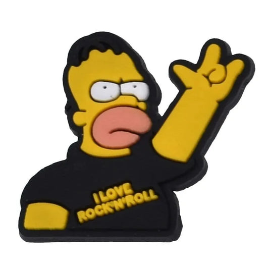 Homer With Tee Shirt Simpsons Shoe Charm
