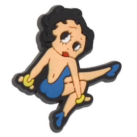 Betty With A Blue Dress Betty Boop Shoe Charm