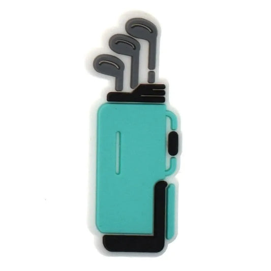 Bag Of Clubs Golf Shoe Charm