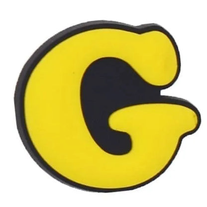 Shoe Charm - Letters A-Z Comic Sans Typestyle