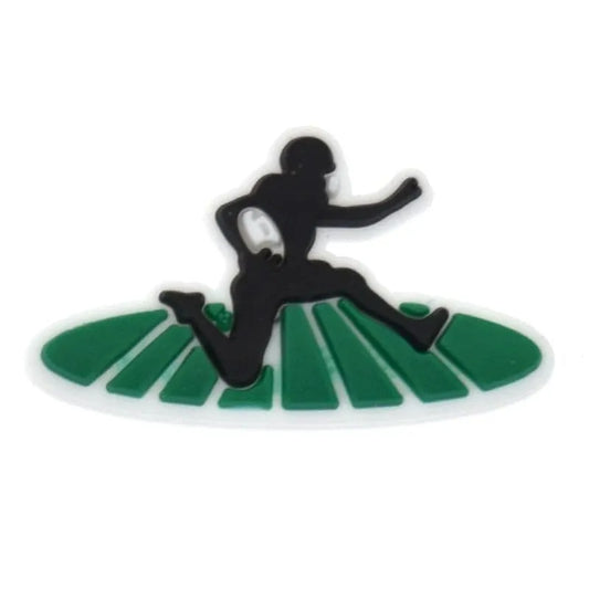 Running Hard American Football Shoe Charm