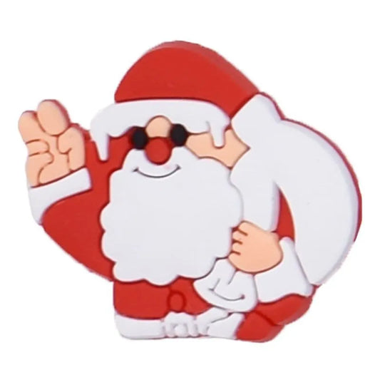 Santa Waving Shoe Charm