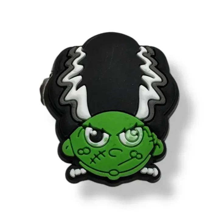 Green Faced Witch Shoe Charm