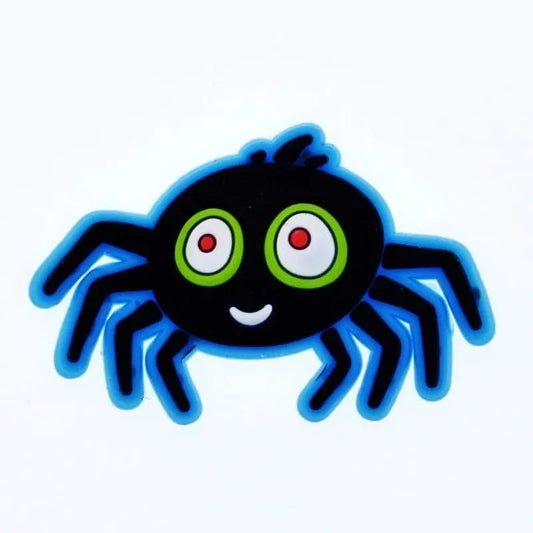 Black Spider Shoe Charm