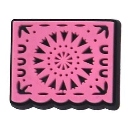 Pink Plaque Shoe Charm