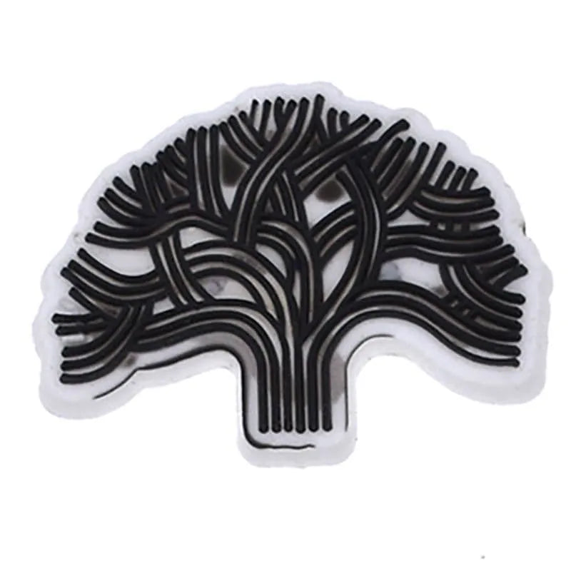 Spookey Black Tree Shoe Charm