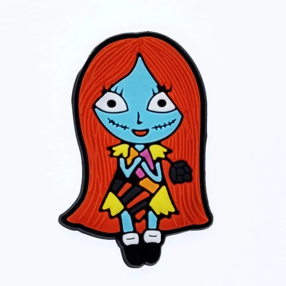 Ginger Hair Spooky Doll Shoe Charm