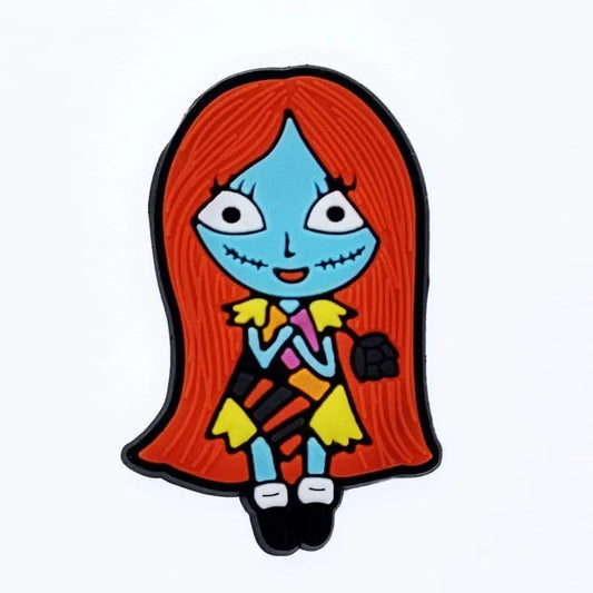 Ginger Hair Spooky Doll Shoe Charm
