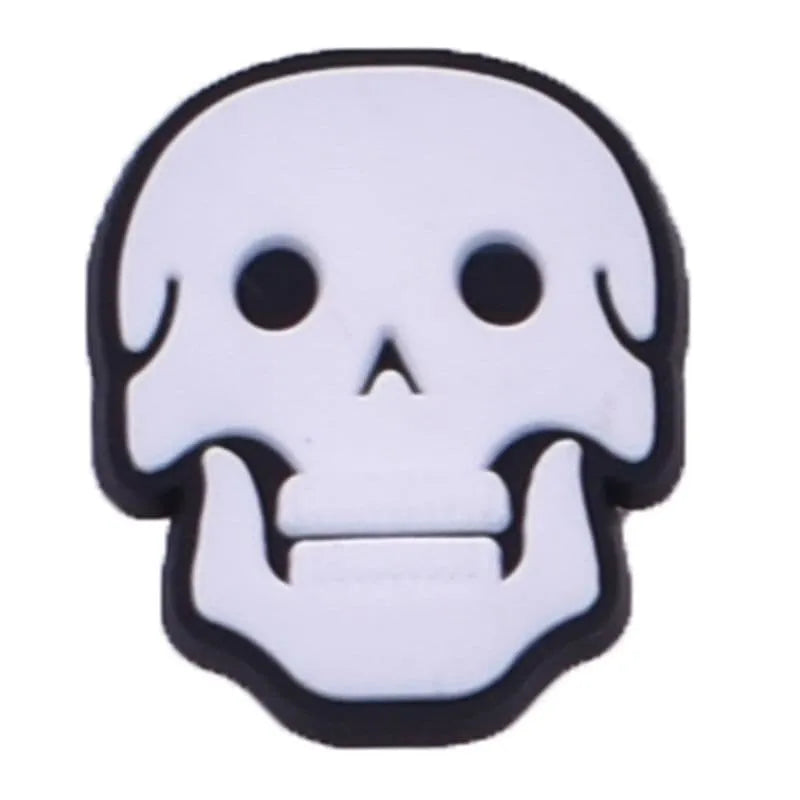 Skeleton Head Shoe Charm