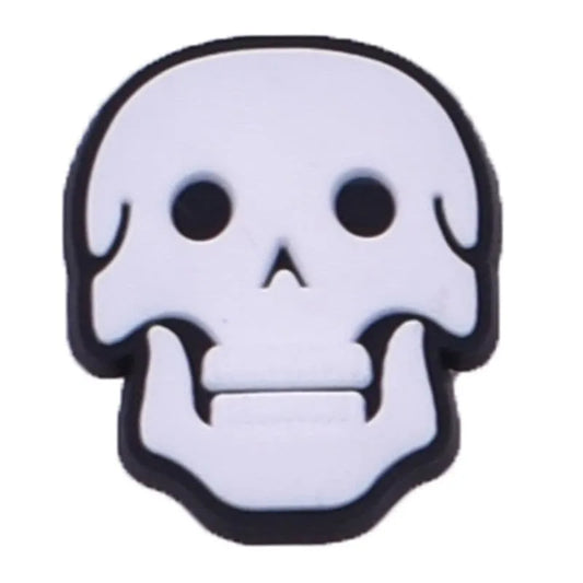 Skeleton Head Shoe Charm